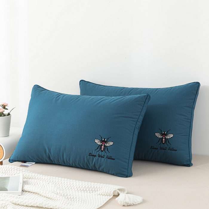 91家纺网 家纺一手货源 找家纺 （总）仁宇枕业 2025新款新品蜜蜂款羽丝绒舒适枕头枕芯