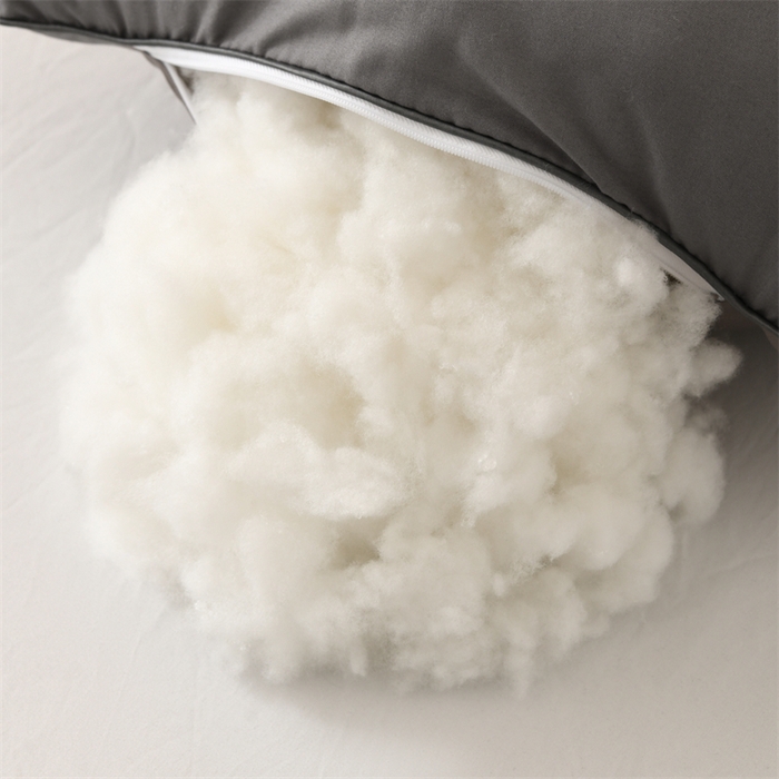 91家纺网 家纺一手货源 找家纺 仁宇枕业 2025新款新品蜜蜂款羽丝绒舒适枕头枕芯 蜜蜂单边-灰色