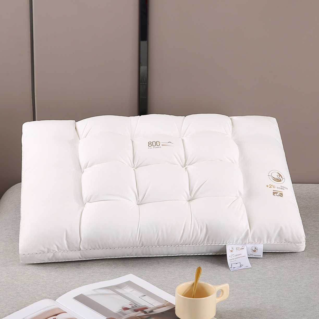 91家纺网 家纺一手货源 找家纺 （总）贤内助家纺 2025新款800c护肩枕保健枕枕芯枕头羽丝枕