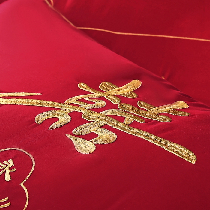 91家纺网 家纺一手货源 找家纺 （总）贤内助家纺 2025新款全棉大红婚庆枕芯枕头护肩枕舒适枕羽丝枕