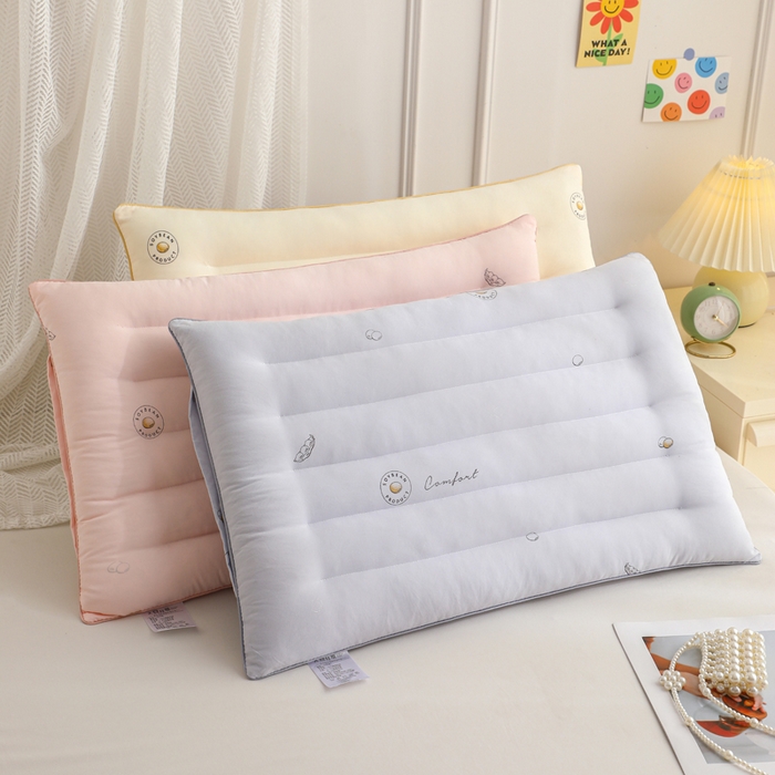 91家纺网 家纺一手货源 找家纺 （总）仁宇枕业 2025新款新品彩色豆豆低枕头枕芯