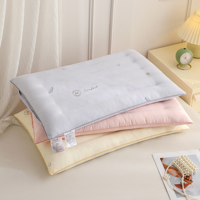 91家纺网 家纺一手货源 找家纺 （总）仁宇枕业 2025新款新品彩色豆豆低枕头枕芯