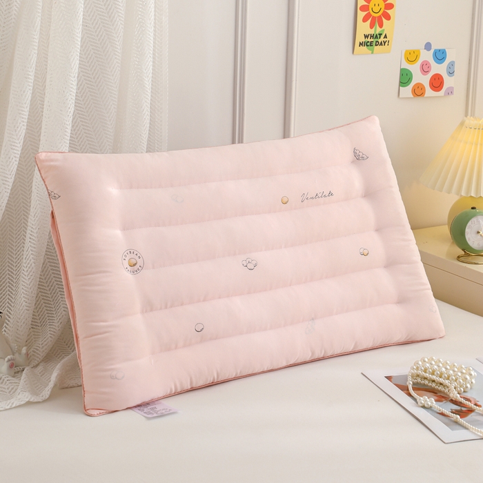 91家纺网 家纺一手货源 找家纺 （总）仁宇枕业 2025新款新品彩色豆豆低枕头枕芯