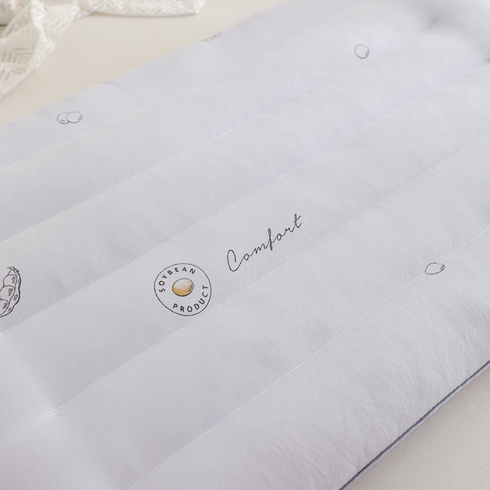 91家纺网 家纺一手货源 找家纺 仁宇枕业 2025新款新品彩色豆豆低枕头枕芯 彩色豆豆低枕-蓝色