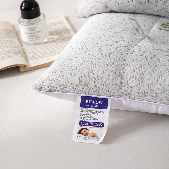 91家纺网 家纺一手货源 找家纺 （总）仁宇枕业 2025新款新品高中底针织枕不变形艾草纤维定型中低枕芯枕头