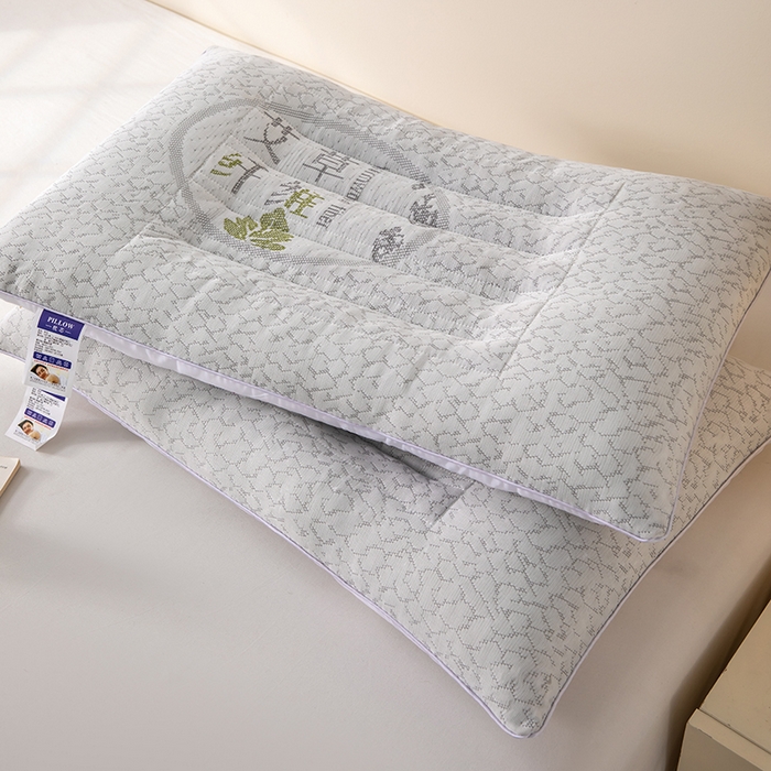 91家纺网 家纺一手货源 找家纺 （总）仁宇枕业 2025新款新品高中底针织枕不变形艾草纤维定型中低枕芯枕头