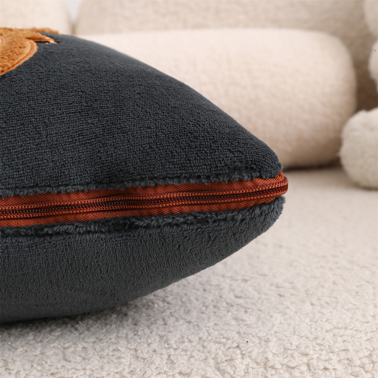 91家纺网 家纺一手货源 找家纺 （总）宝马家纺（原梦童画） 2025新款圣诞鹿加厚抱枕被