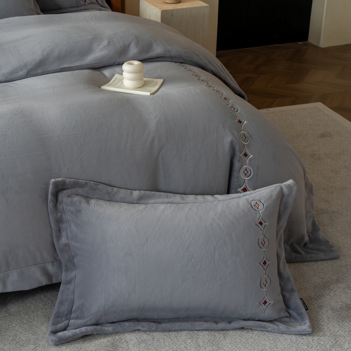 91家纺网 家纺一手货源 找家纺 （总）女子家纺 2025新款超细旦奶丝绒四件套-Lucky 幸运系列