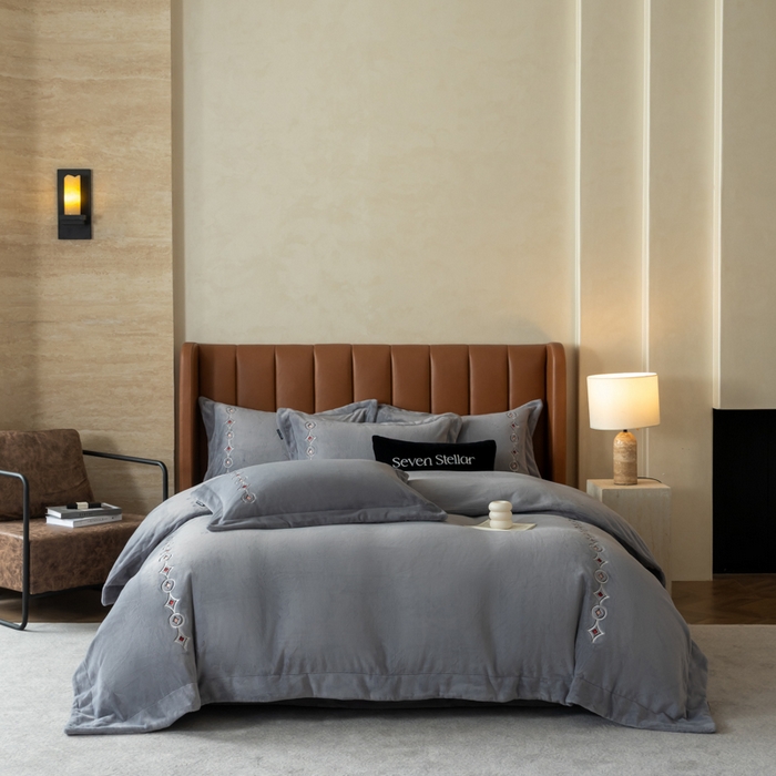 （总）女子家纺 2025新款超细旦奶丝绒四件套-Lucky 幸运系列