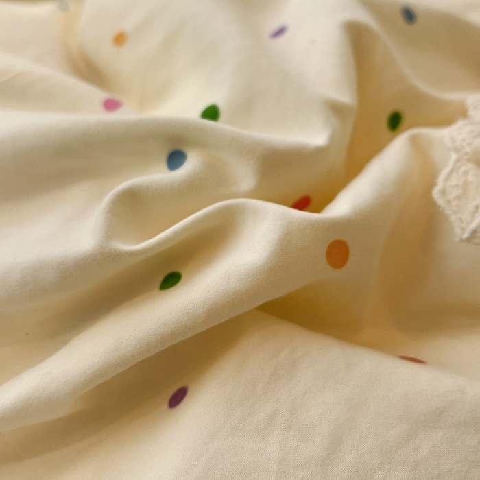 91家纺网 家纺一手货源 找家纺 仟网汇 2025新款古法水洗仿棉云感纱四件套 彩波波