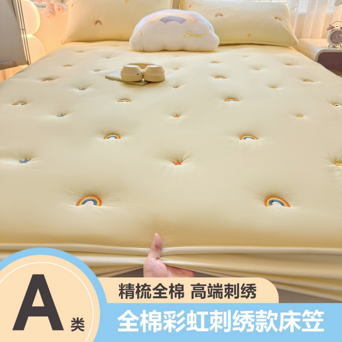 91家纺网 家纺一手货源 找家纺 （总）糯米猪家纺 2025新款A类卡皮巴拉全棉夹棉床笠