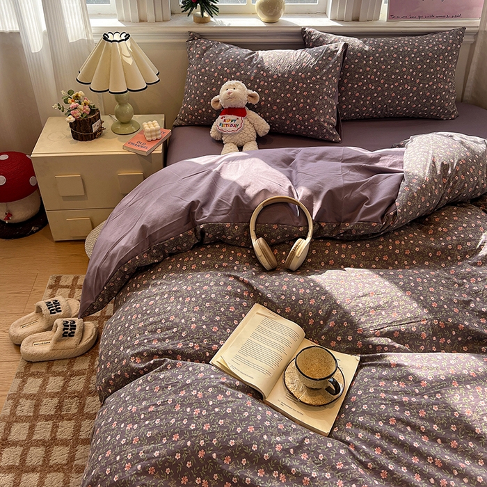 91家纺网 家纺一手货源 找家纺 仟网汇 2025新款古法水洗仿棉云感纱四件套 花絮