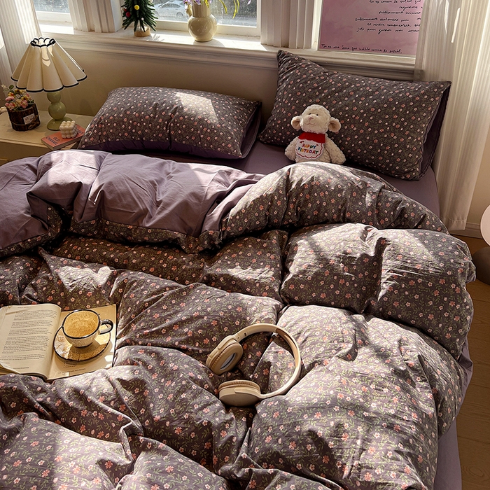 91家纺网 家纺一手货源 找家纺 仟网汇 2025新款古法水洗仿棉云感纱四件套 花絮