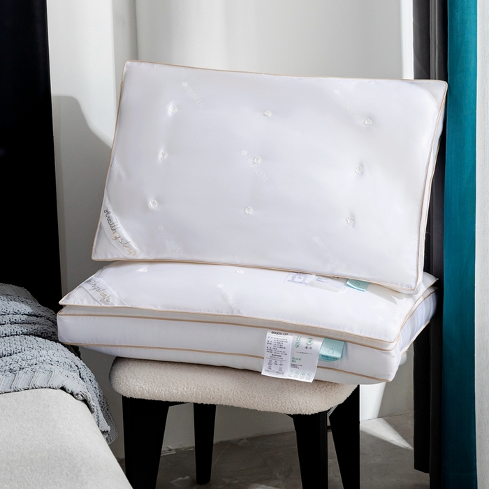 91家纺网 家纺一手货源 找家纺 （总）星芯合家纺 2025新款玻尿酸蚕丝二合一枕枕头枕芯