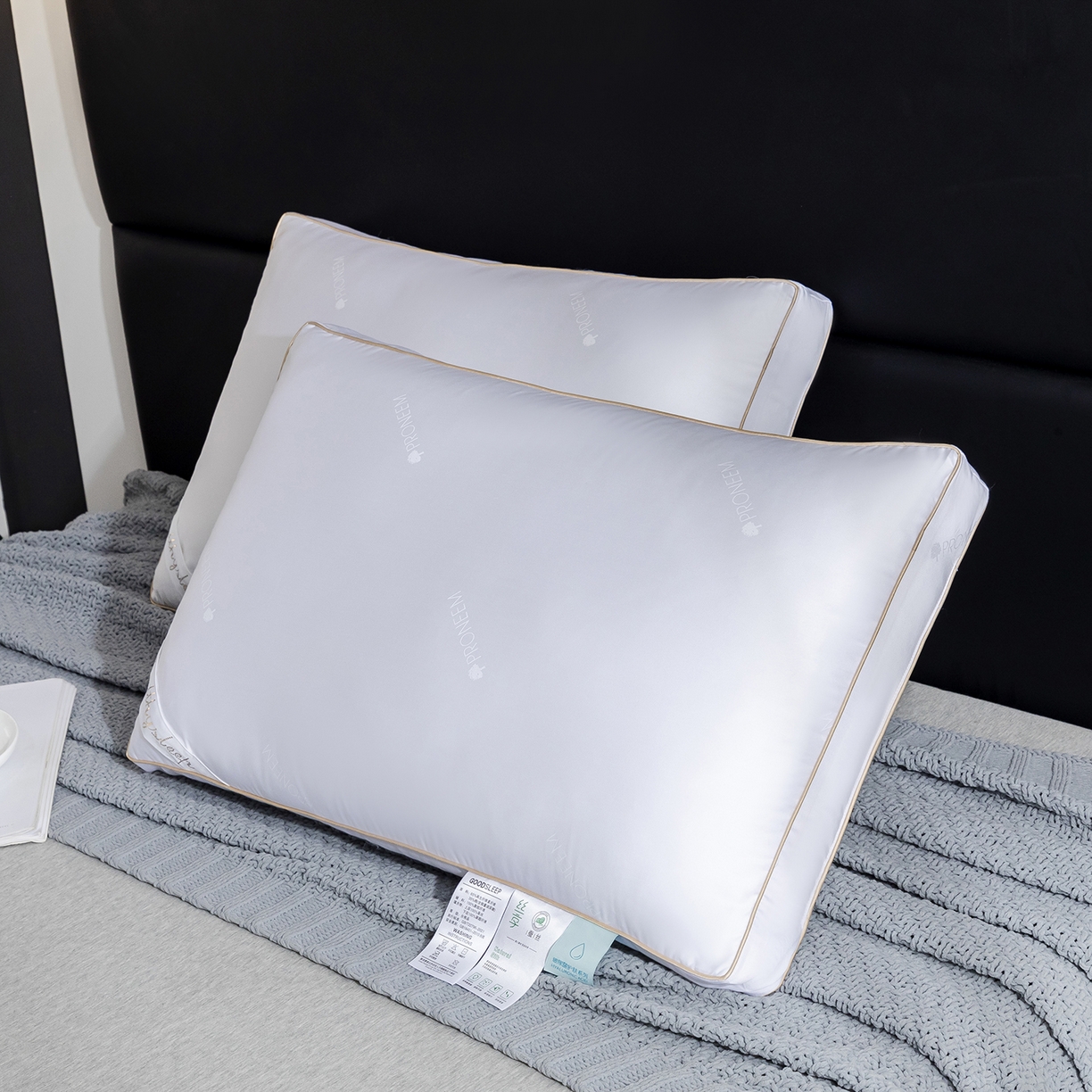 91家纺网 家纺一手货源 找家纺 （总）星芯合家纺 2025新款玻尿酸蚕丝立体养 颜枕枕头枕芯