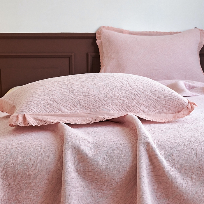 91家纺网 家纺一手货源 找家纺 （总）棠薇家纺 2025新款花边款枕巾提花枕巾