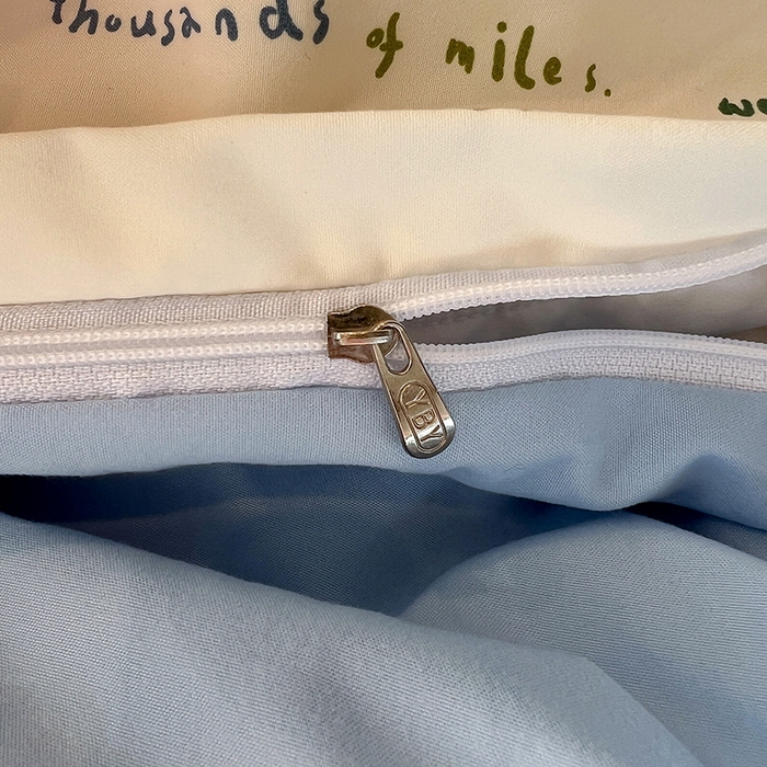 91家纺网 家纺一手货源 找家纺 仟网汇 2025新款古法水洗仿棉云感纱四件套 甜心喵