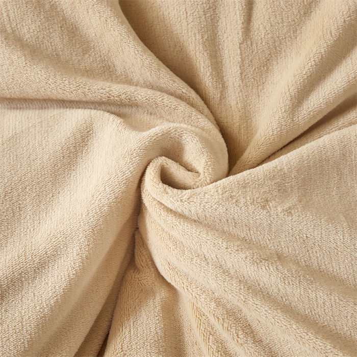 91家纺网 家纺一手货源 找家纺 慕木家纺 2025新款高克重简约无印风牛奶绒双拼四件套 米驼+奶茶咖