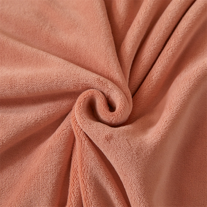 91家纺网 家纺一手货源 找家纺 慕木家纺 2025新款高克重简约无印风牛奶绒双拼四件套 双拼套件-豆沙+灰