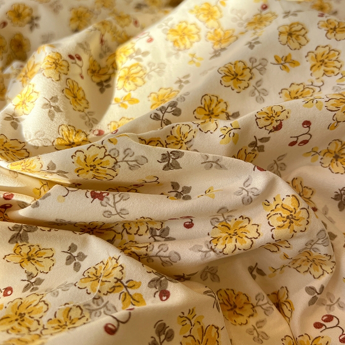 91家纺网 家纺一手货源 找家纺 仟网汇 2025新款古法水洗仿棉云感纱四件套 小黄花