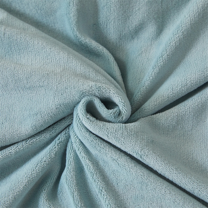 91家纺网 家纺一手货源 找家纺 慕木家纺 2025新款高克重简约无印风牛奶绒双拼四件套 宾利蓝+浅灰