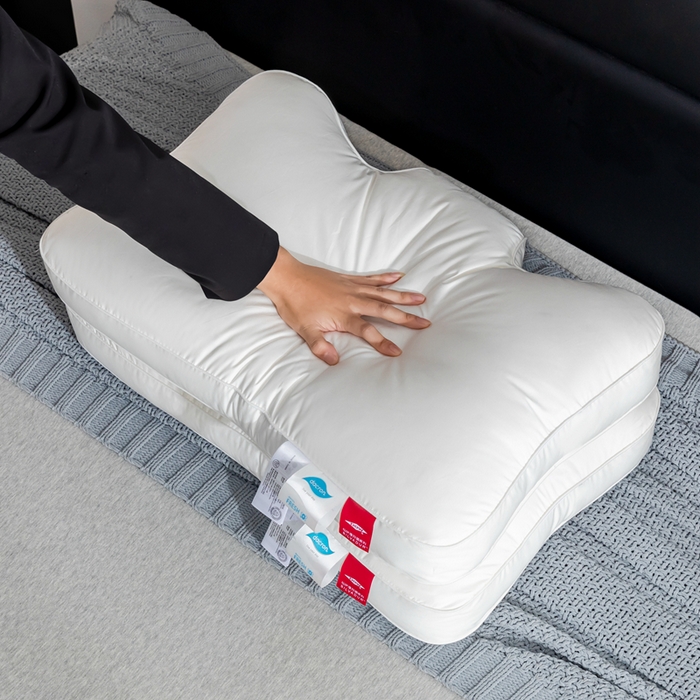 91家纺网 家纺一手货源 找家纺 （总）星芯合家纺 2025新款鹅绒分区护颈枕枕头枕芯