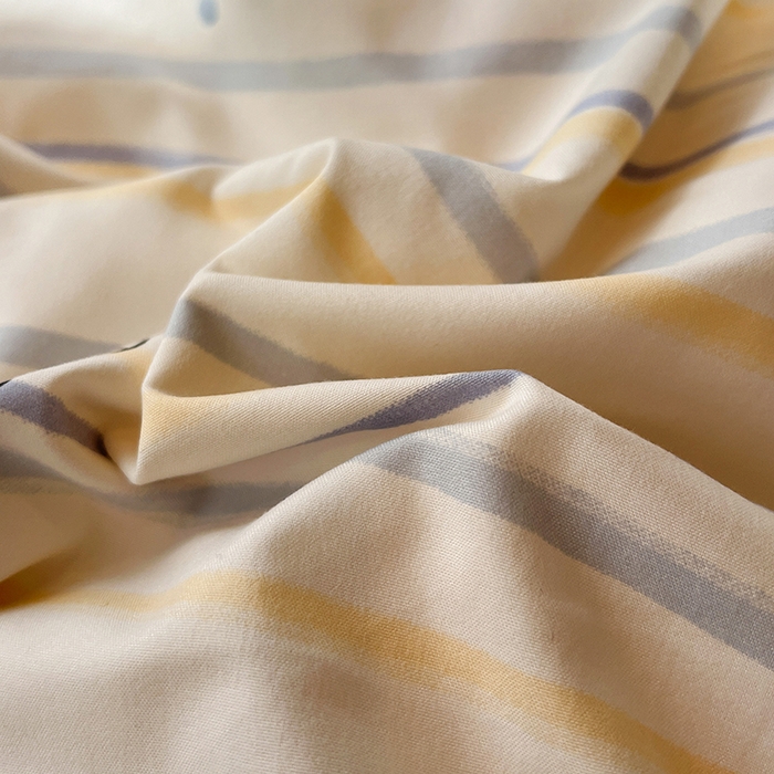 91家纺网 家纺一手货源 找家纺 仟网汇 2025新款古法水洗仿棉云感纱四件套 鱼多多