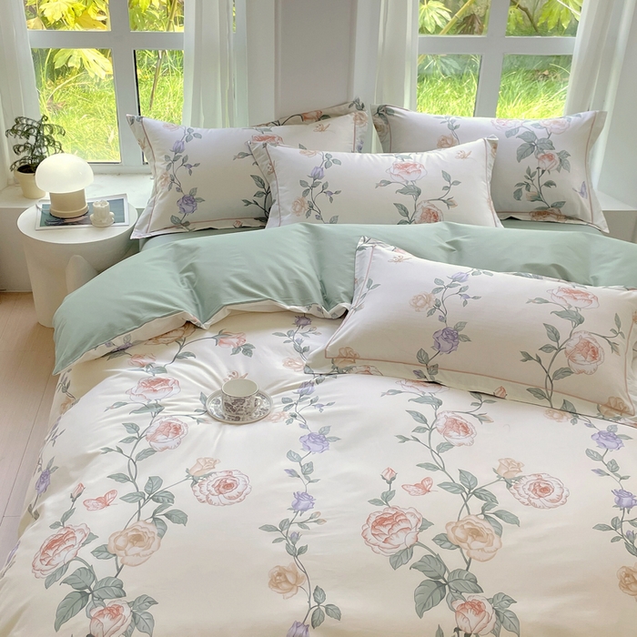 91家纺网 家纺一手货源 找家纺 （总）星期三 2023新款7月新款铂金全棉13372四件套（加老板微信有会员价）