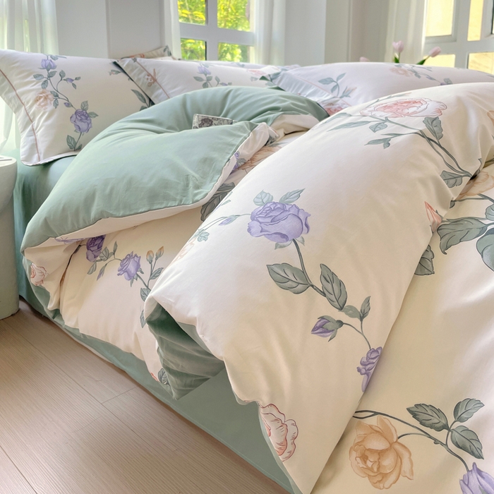 91家纺网 家纺一手货源 找家纺 （总）星期三 2023新款7月新款铂金全棉13372四件套（加老板微信有会员价）