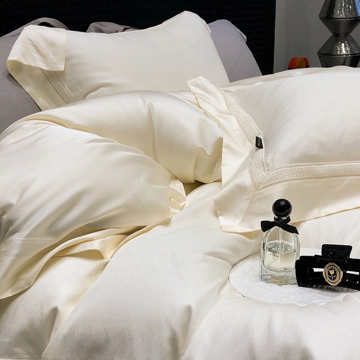 91家纺网 家纺一手货源 找家纺 （总）黑白森林 2025新款80S超细旦天丝棉提花四件套