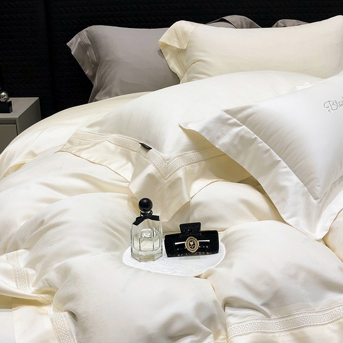 （总）黑白森林 2025新款80S超细旦天丝棉提花四件套