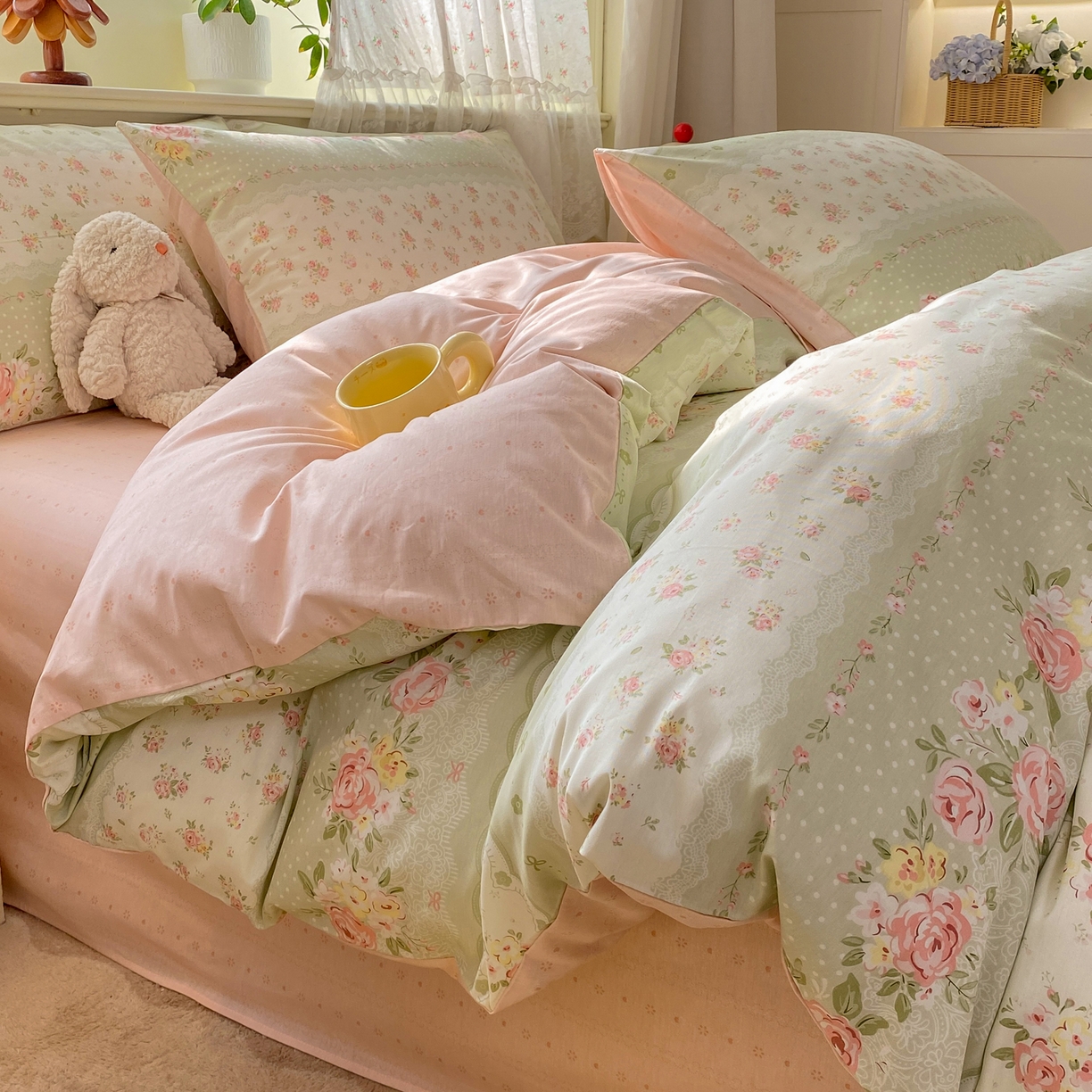 91家纺网 家纺一手货源 找家纺 （总）红日子纺织品 2026新款12868纯棉全棉印花卡通系列四件套