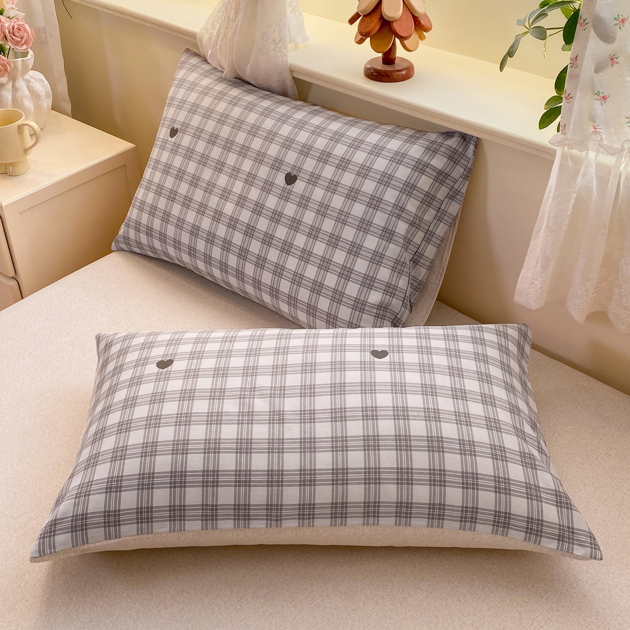 91家纺网 家纺一手货源 找家纺 红日子纺织品 2026新款12868纯棉全棉印花卡通系列四件套 甜心乐园-紫