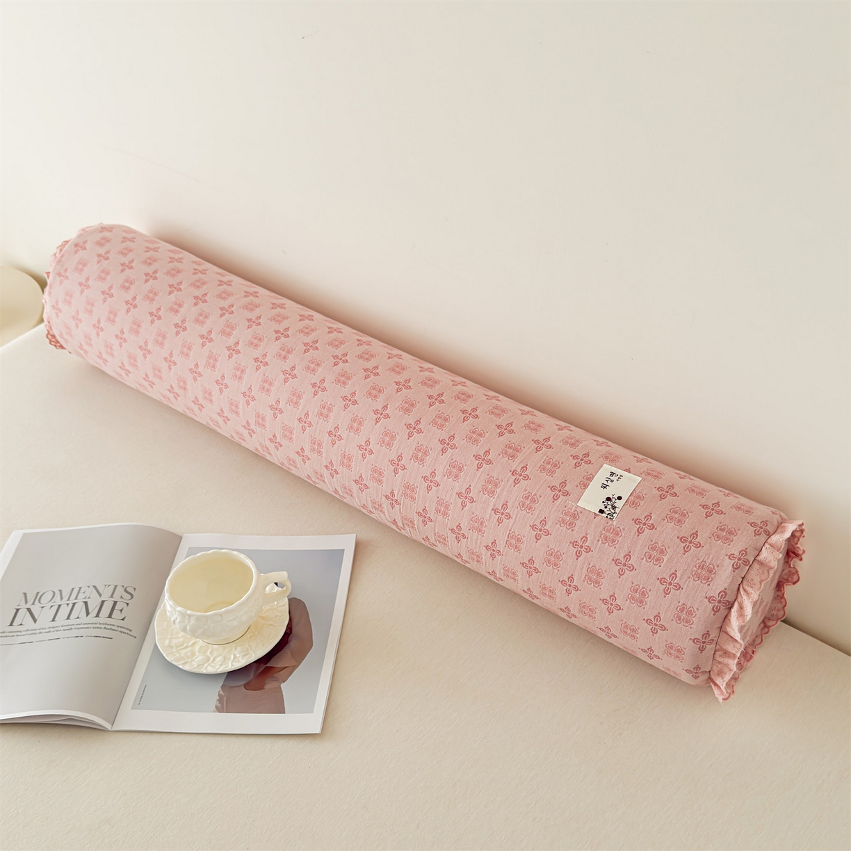 91家纺网 家纺一手货源 找家纺 麦肯锡 2025新款记忆棉圆柱伴眠长抱枕 枕头 粉色【产品图】/只