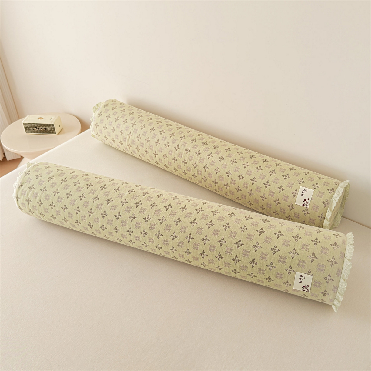 91家纺网 家纺一手货源 找家纺 麦肯锡 2025新款记忆棉圆柱伴眠长抱枕 枕头 绿色【产品图】/只