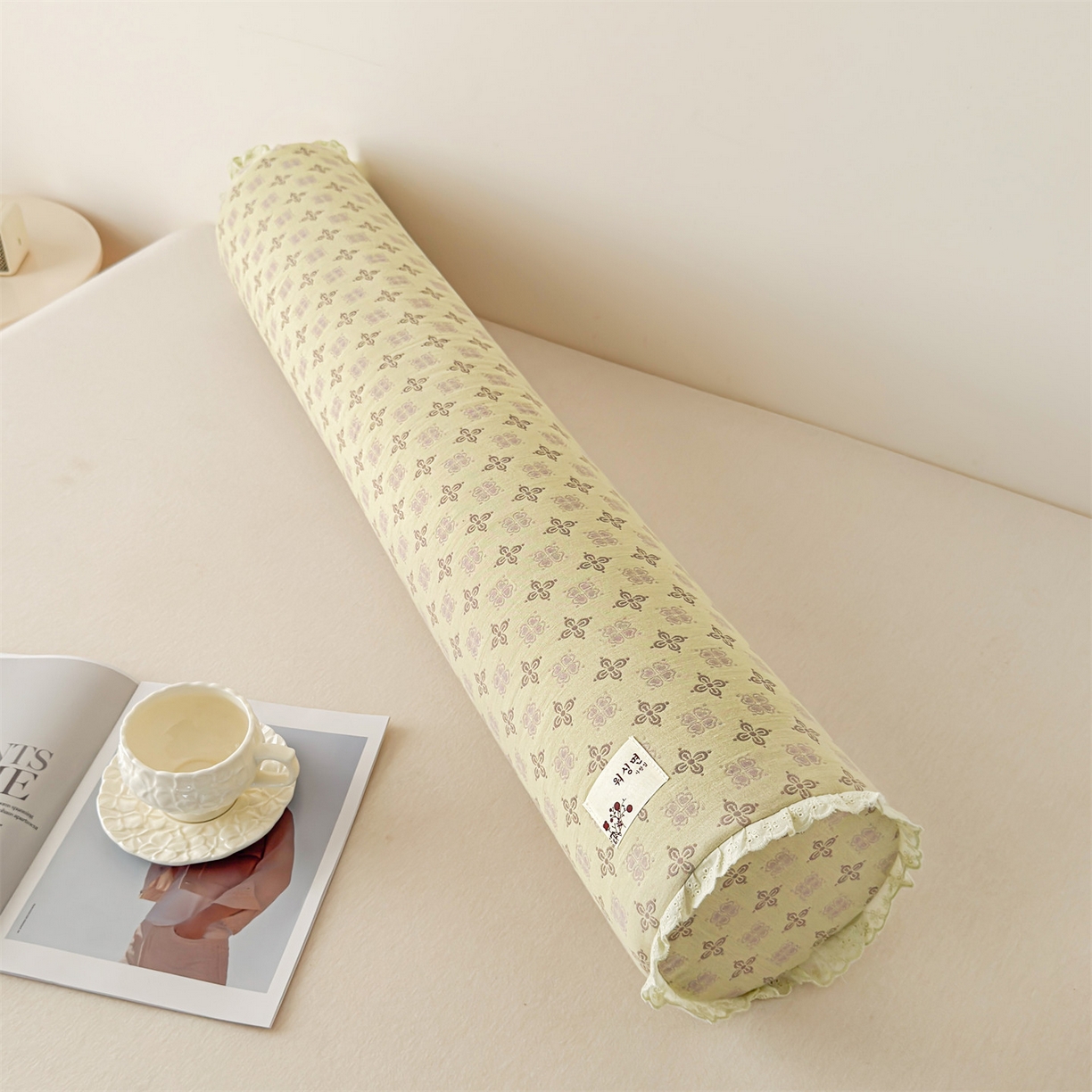 91家纺网 家纺一手货源 找家纺 麦肯锡 2025新款记忆棉圆柱伴眠长抱枕 枕头 绿色【产品图】/对