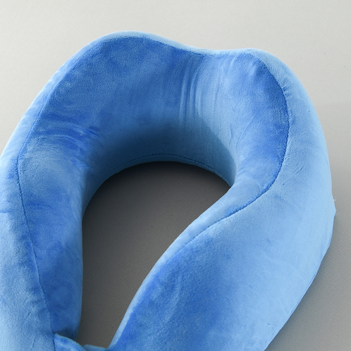 91家纺网 家纺一手货源 找家纺 金牛枕芯 2026新款宝宝绒记忆棉护颈枕枕头枕芯 深蓝