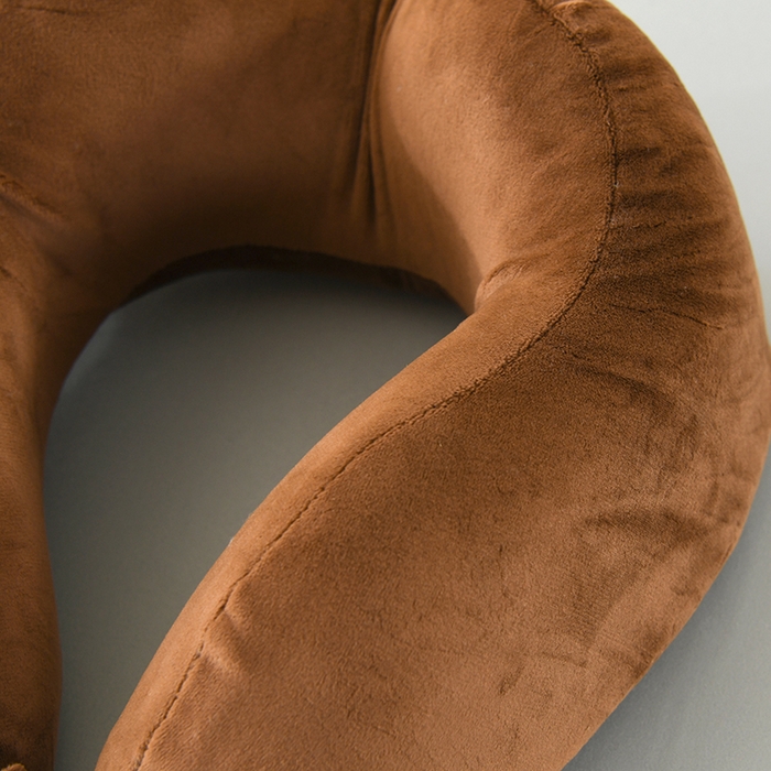 91家纺网 家纺一手货源 找家纺 金牛枕芯 2026新款宝宝绒记忆棉护颈枕枕头枕芯 咖色