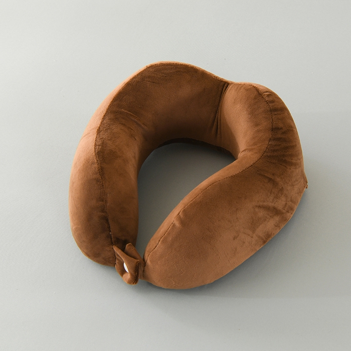 91家纺网 家纺一手货源 找家纺 金牛枕芯 2026新款宝宝绒记忆棉护颈枕枕头枕芯 咖色