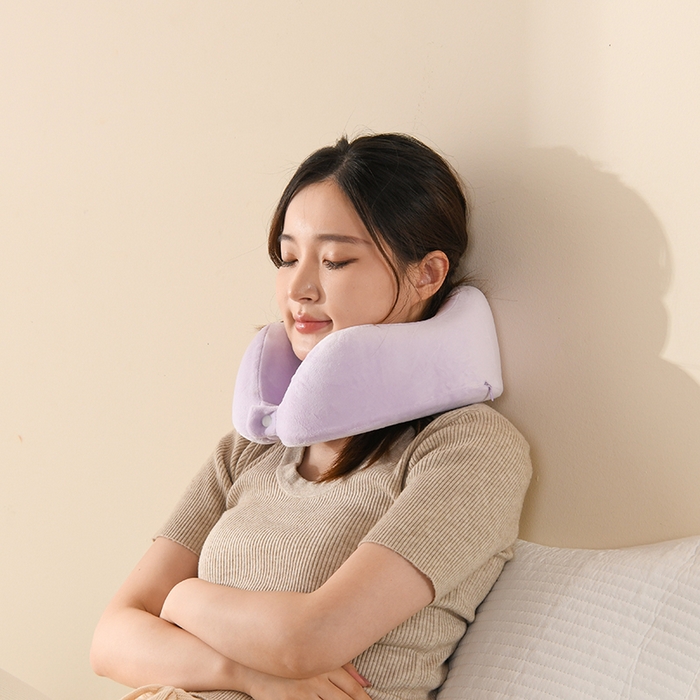 金牛枕芯 2026新款宝宝绒记忆棉护颈枕枕头枕芯 紫色