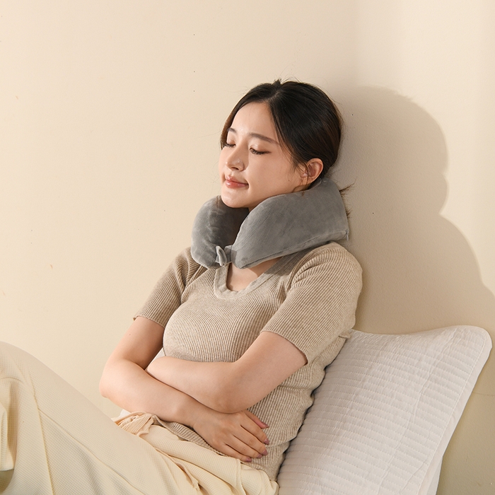 金牛枕芯 2026新款宝宝绒记忆棉护颈枕枕头枕芯 浅灰