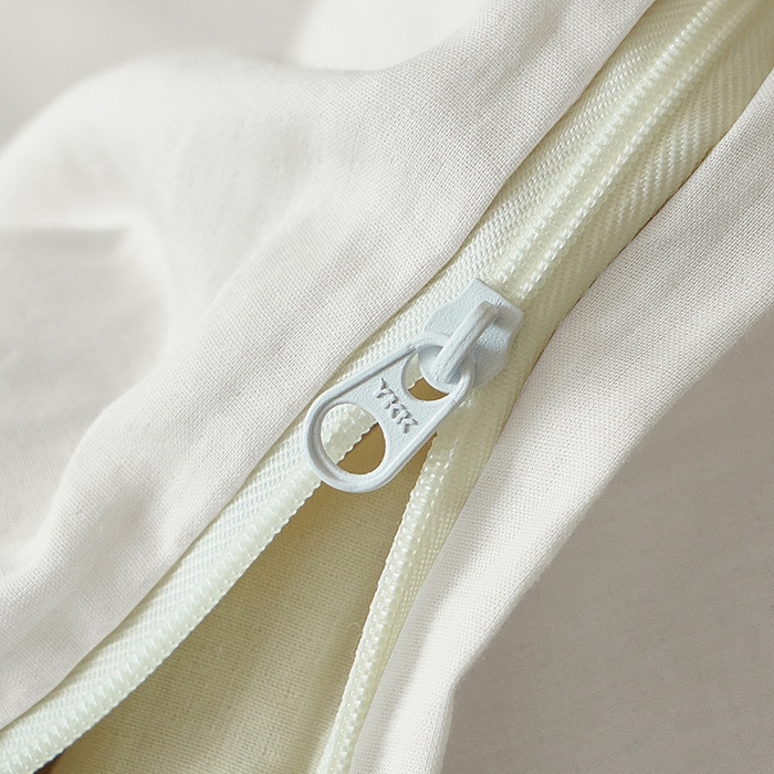 91家纺网 家纺一手货源 找家纺 子和家居 2025新款80支高密全棉双层纱四件套-云憩 云憩-白色