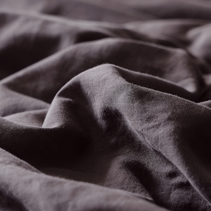 91家纺网 家纺一手货源 找家纺 子和家居 2025新款80支高密全棉双层纱四件套-云憩 云憩-乌梅紫