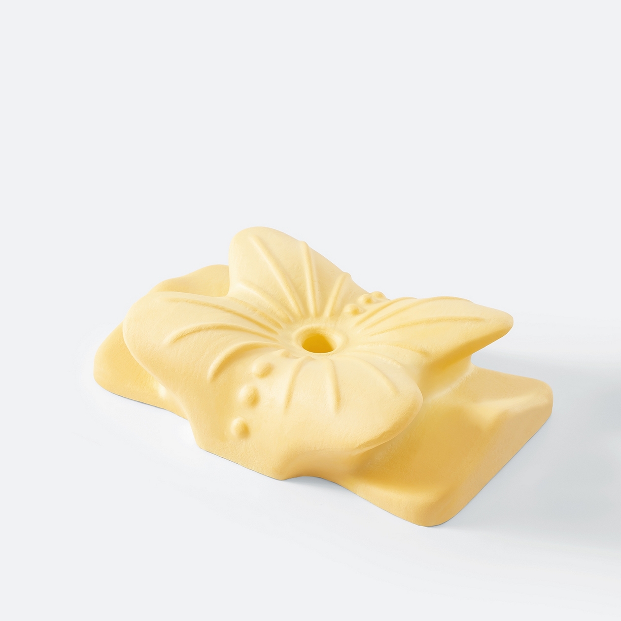 91家纺网 家纺一手货源 找家纺 可恩欣 2025新款零压舒颈蝴蝶枕枕头枕芯 海洋蓝