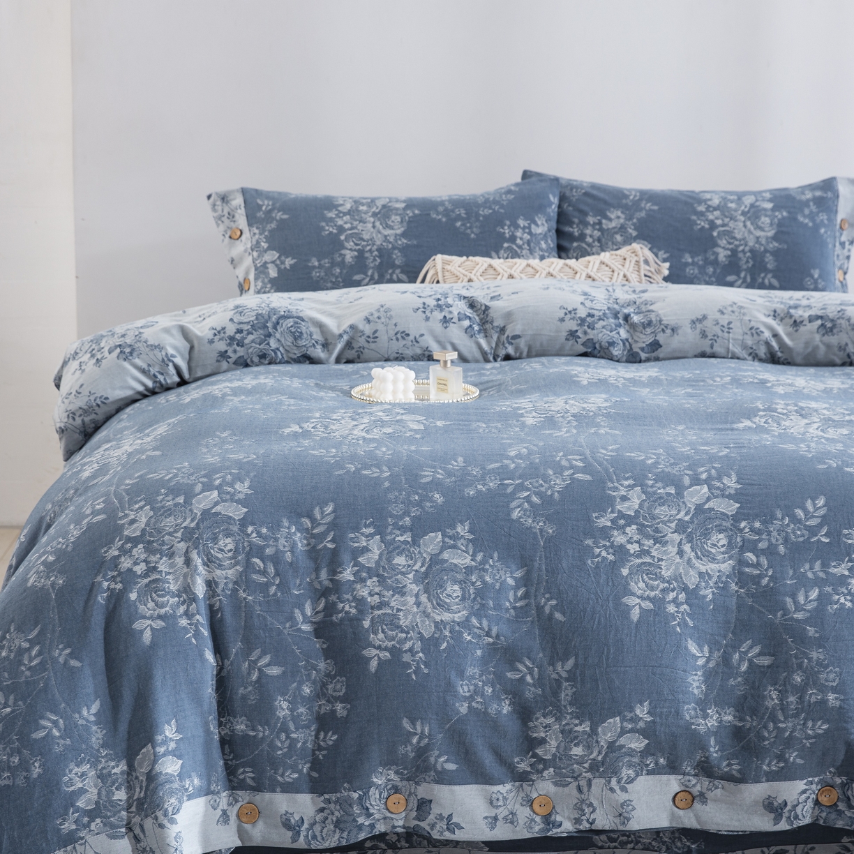 91家纺网 家纺一手货源 找家纺 （总）双层纱家居 2025新款小清新双层纱四件套