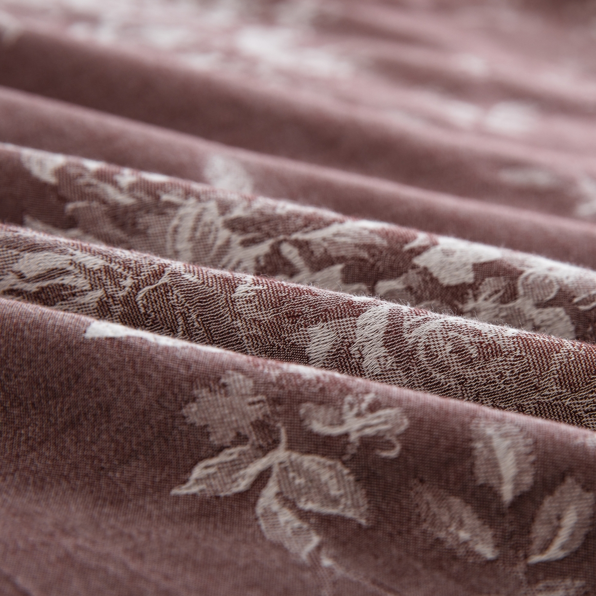 91家纺网 家纺一手货源 找家纺 双层纱家居 2025新款小清新双层纱四件套 春雨豆沙