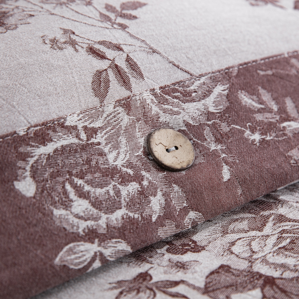 91家纺网 家纺一手货源 找家纺 双层纱家居 2025新款小清新双层纱四件套 春雨豆沙灰