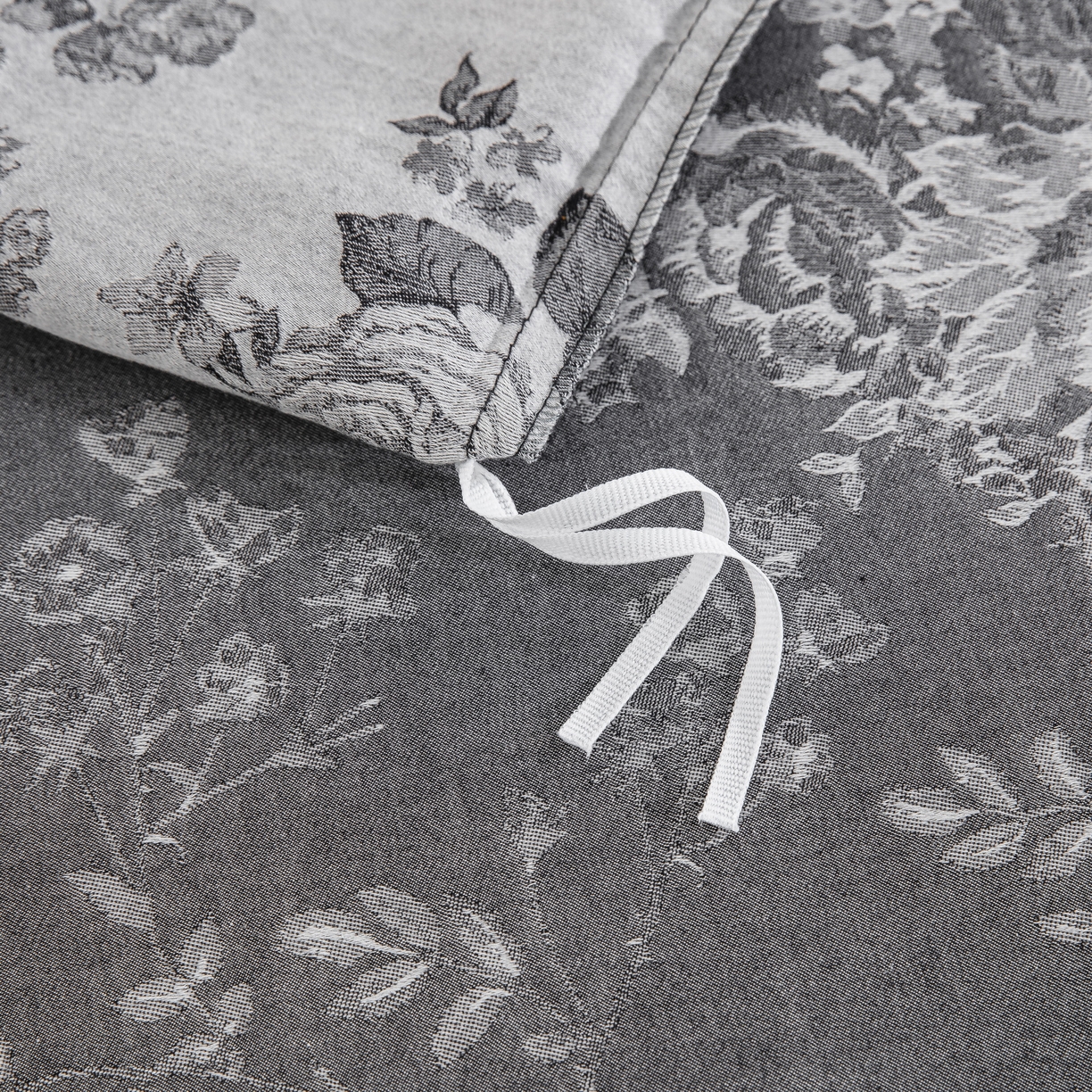 91家纺网 家纺一手货源 找家纺 双层纱家居 2025新款小清新双层纱四件套 春雨灰