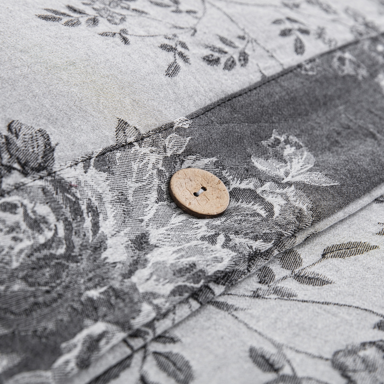 91家纺网 家纺一手货源 找家纺 双层纱家居 2025新款小清新双层纱四件套 春雨灰白