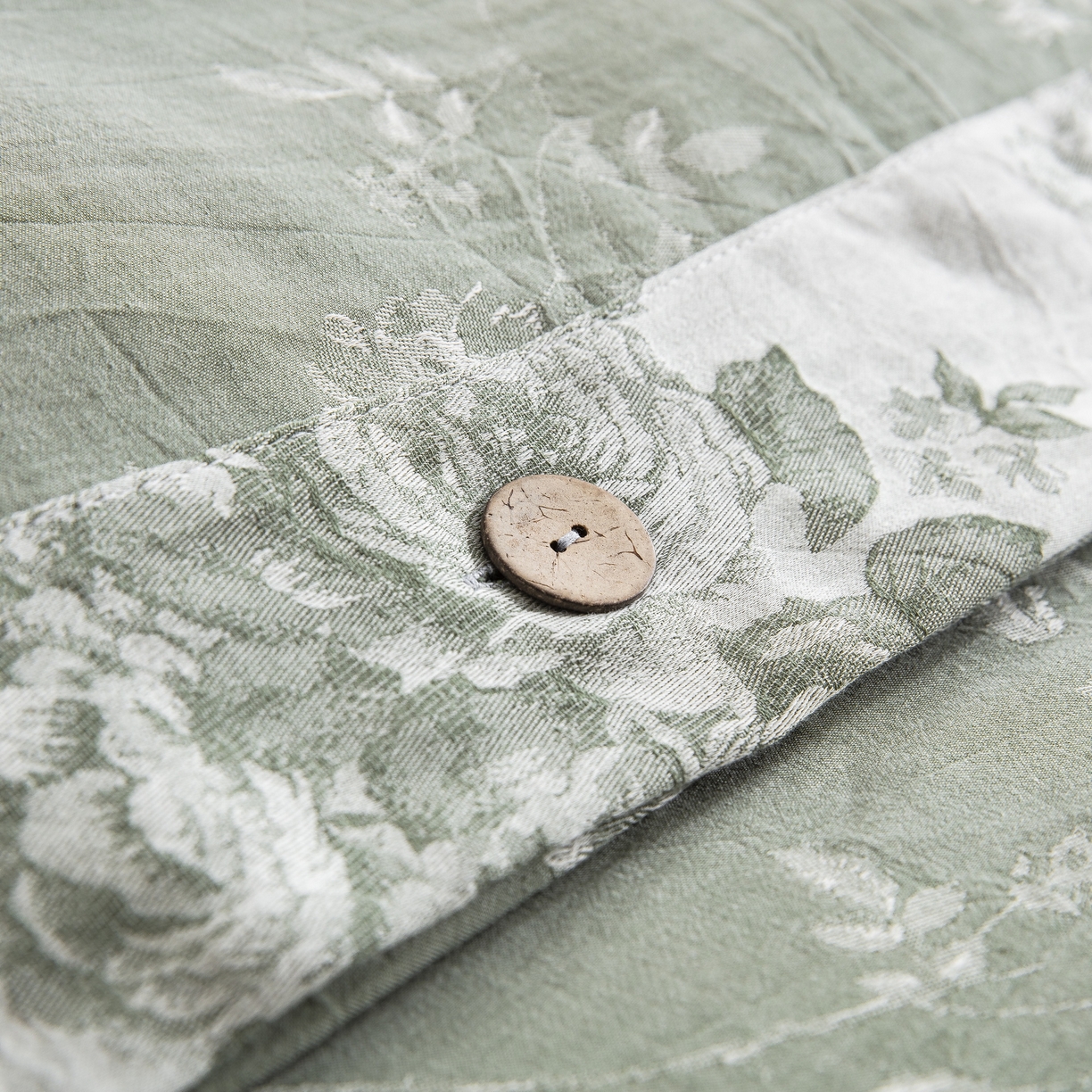 91家纺网 家纺一手货源 找家纺 双层纱家居 2025新款小清新双层纱四件套 春雨-绿